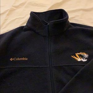 Mizzou Columbia polar fleece zip up jacket